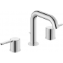 DURAVIT (C.1) Смеситель для раковины на 3 отверстия, с донным клапаном, хром