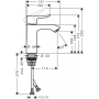 Смеситель для раковины Hansgrohe Metris 31084000 Хром
