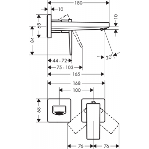 Смеситель для раковины Hansgrohe Metropol 32525000 Хром