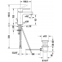 Однорычажный смеситель для раковины Duravit B.2 B21010001010, хром
