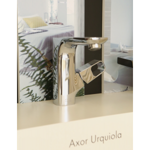 Смеситель для раковины AXOR Urquiola 11020000 со сливным гарнитуром хром