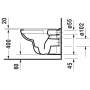 Подвесной унитаз Duravit D-Code 25700900002 54 см безободковый