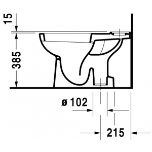 Напольный комбинированный унитаз Duravit D-Code 21110100002 белый