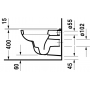 Подвесной унитаз Duravit D-Code 45350900A1 54 см с сиденьем (комплект)