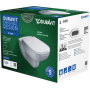Подвесной унитаз Duravit D-Code Rimless 45700900A1 54 см с сиденьем (комплект)